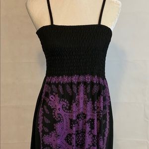 Cristinalove Ladies Black & Purple Dress Size S